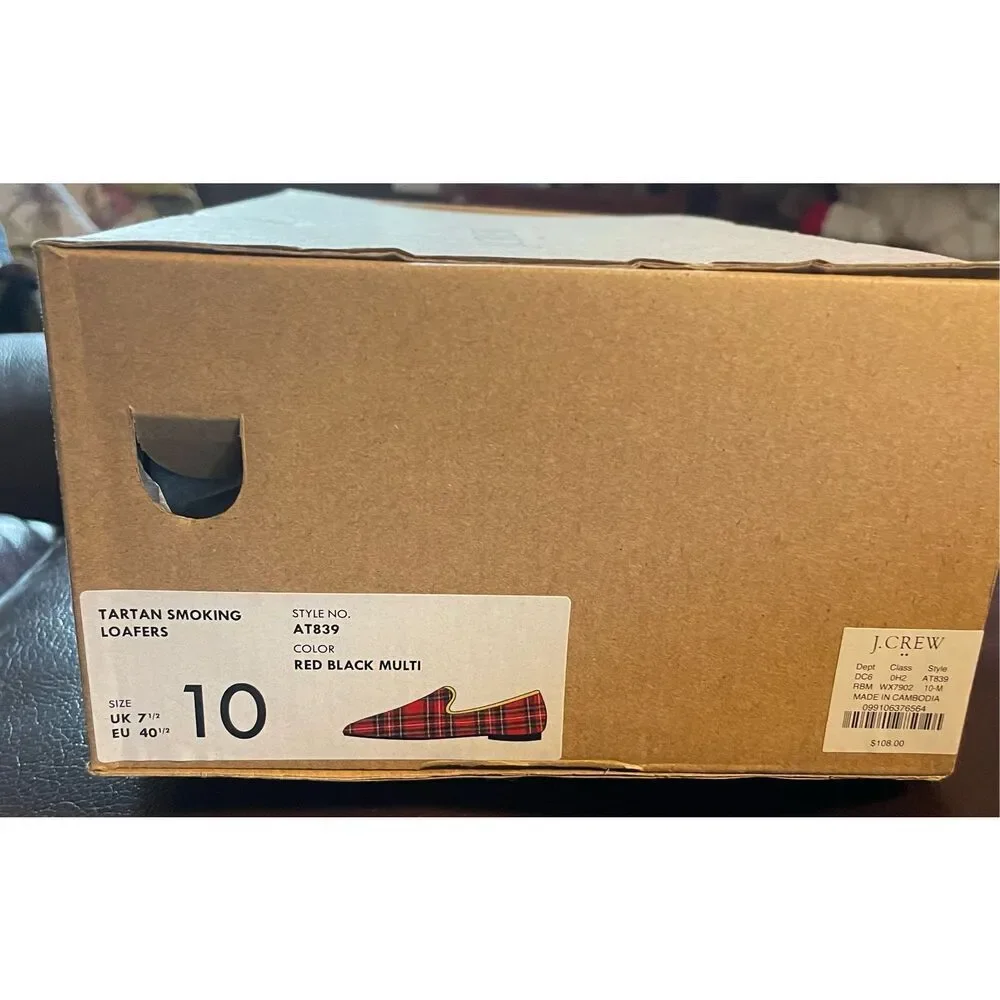 J. Crew Factory Vibrant Plaid Flats - Picture 3 of 6